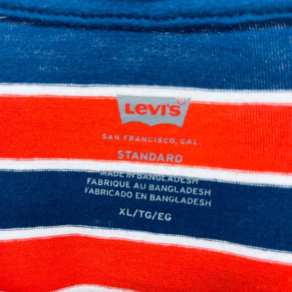 Levi’s Men’s T Shirt Classic Pocket In Naval Academy Multicolor Size XL New - Picture 7 of 9